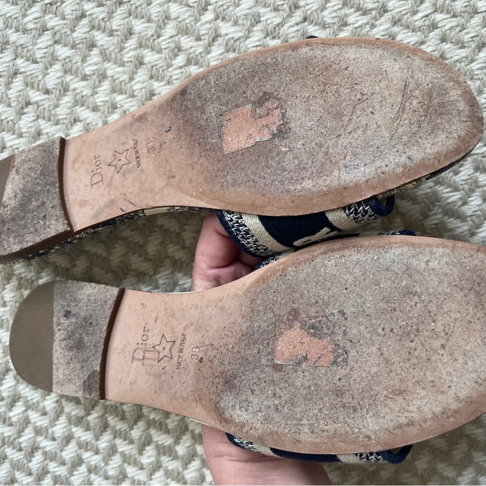 Dior Dway Women's Blue and Cream Shoes - Picture 7 of 13